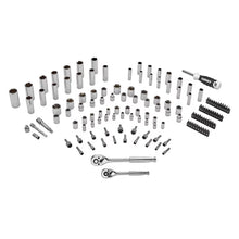 HART 140-Piece 1/4 and 3/8-inch Mechanics Tool Set, Chrome Finish**New in box**