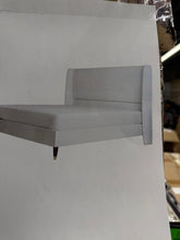 Belo Upholstered Platform Bed, King, White! (NEW IN BOX)