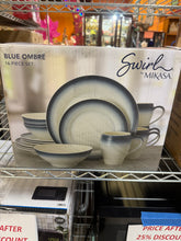 Mikasa Swirl 16-Piece Dinnerware Set, Service for 4!! NEW IN BOX(MISSING 1 BOWL)!!