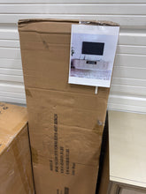 86.6" Curved TV Stand for 85 Inch TV, Entertainment Center with Storage, Fluted Media Console with Sliding Doors