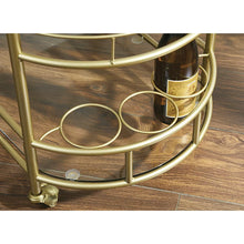 Better Homes & Gardens Fitzgerald Bar Cart with Matte Gold Metal Finish, 2-Tiers**New in box**