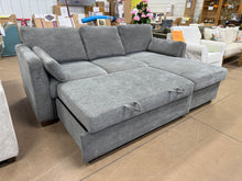 Coddle Luke Fabric Sleeper Sofa with Reversible Chaise and Storage, Gray! (NEW/REVERSIBLE - MINOR SHIPPING DEFECT)