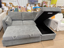 Coddle Luke Fabric Sleeper Sofa with Reversible Chaise and Storage, Gray! (NEW/REVERSIBLE - MINOR SHIPPING DEFECT)