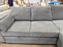 Coddle Luke Fabric Sleeper Sofa with Reversible Chaise and Storage, Gray! (NEW/REVERSIBLE - MINOR SHIPPING DEFECT)