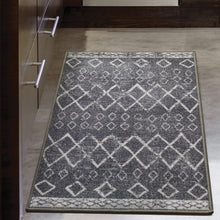 Antep Rugs Alfombras Non-Skid (Non-Slip) 2x3 Rubber Back Bohemian Distressed Moroccan Boho Low Pile Profile Indoor Area Rug (Charcoal Gray, 2' x 3')**New in box**