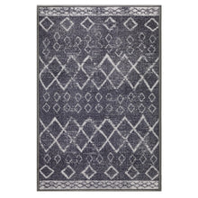 Antep Rugs Alfombras Non-Skid (Non-Slip) 2x3 Rubber Back Bohemian Distressed Moroccan Boho Low Pile Profile Indoor Area Rug (Charcoal Gray, 2' x 3')**New in box**