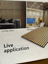 4Pcs 23.6" x 47.24" Wood Look Acoustic Slat Wall Paneling,Sound proof 3D Wall Panels (31 sq.ft./Case)! (NEW IN BOX)