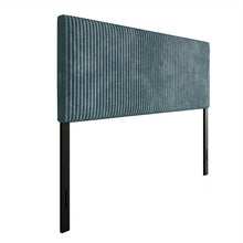 Castle Place Cozy Corduroy Velvet Upholstered Queen Headboard, Light Blue! (NEW IN BOX)