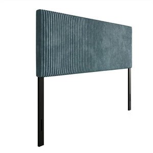 Castle Place Cozy Corduroy Velvet Upholstered Queen Headboard, Light Blue! (NEW IN BOX)