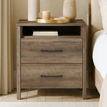 Allysyn 22.7" 2 Drawer Nightstand, Oak! (NEW IN BOX)