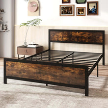 Metal Bed Frame With Headboard & Footboard Metal Slats Support, Queen Size! (NEW IN BOX)