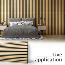 4Pcs 23.6" x 47.24" Wood Look Acoustic Slat Wall Paneling,Sound proof 3D Wall Panels (31 sq.ft./Case)! (NEW IN BOX)