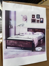 Metal Bed Frame With Headboard & Footboard Metal Slats Support, Queen Size! (NEW IN BOX)