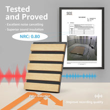 4Pcs 23.6" x 47.24" Wood Look Acoustic Slat Wall Paneling,Sound proof 3D Wall Panels (31 sq.ft./Case)! (NEW IN BOX)