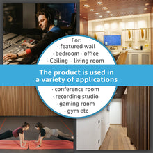 4Pcs 23.6" x 47.24" Wood Look Acoustic Slat Wall Paneling,Sound proof 3D Wall Panels (31 sq.ft./Case)! (NEW IN BOX)