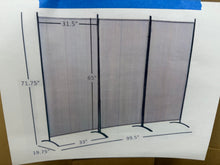 Homcom Beige 3-Panel Room Divider!! NEW IN BOX!!