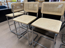 Zesthouse Rattan Counter Height Bar Stools Set of 6, 24.8" Counter Height Chairs with Cane Back, Natural! (NEW & ASSEMBLED)
