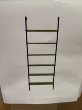 Nathan James Theo 6-Shelf Tall Bookcase Wall Mount Bookshelf Natural Wood Industrial Metal Frame Reclaimed Oak/Black! (NEW IN BOX)
