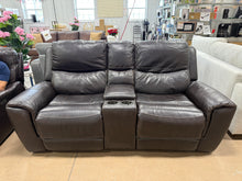 Carey Leather Power Reclining Loveseat with Power Headrests! (DEPARTMENT STORE RETURN!)