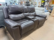 Carey Leather Power Reclining Loveseat with Power Headrests! (DEPARTMENT STORE RETURN!)