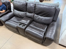 Carey Leather Power Reclining Loveseat with Power Headrests! (DEPARTMENT STORE RETURN!)