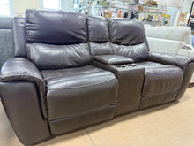 Carey Leather Power Reclining Loveseat with Power Headrests! (DEPARTMENT STORE RETURN!)