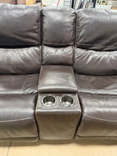 Carey Leather Power Reclining Loveseat with Power Headrests! (DEPARTMENT STORE RETURN!)