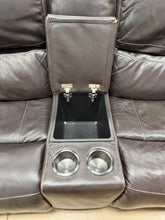 Carey Leather Power Reclining Loveseat with Power Headrests! (DEPARTMENT STORE RETURN!)
