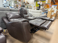 Carey Leather Power Reclining Loveseat with Power Headrests! (DEPARTMENT STORE RETURN!)