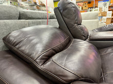 Carey Leather Power Reclining Loveseat with Power Headrests! (DEPARTMENT STORE RETURN!)