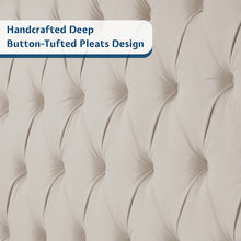 Duluth Upholstered Wingback Bed, King Size, Cream! (NEW IN BOX)