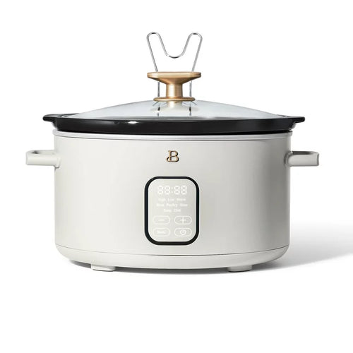 Beautiful 6 Quart Programmable Slow Cooker, White Icing by Drew Barrymore!! NEW IN BOX!!