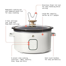 Beautiful 6 Quart Programmable Slow Cooker, White Icing by Drew Barrymore!! NEW IN BOX!!