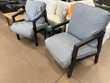 Bistro Set, 3Pc Outdoor Chairs W/Cushions & Side Table (NEW - SCRATCHED)
