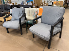Bistro Set, 3Pc Outdoor Chairs W/Cushions & Side Table (NEW - SCRATCHED)