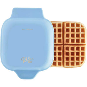 Rise by Dash 7 inch Waffle Maker, Hash Browns, Keto Chaffles with Easy to Clean, Non-Stick Surfaces, Rounded Square Waffle- Blue**New in box**