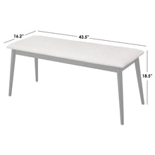 Jordanas Polyester Blend Upholstered Bench