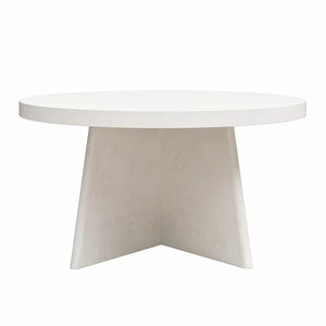 Liam Round Coffee Table, Plaster**New in box**