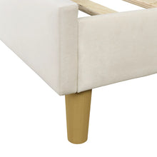 Eriksay Low Profile Upholstered Platform Bed with Wingback Headboard