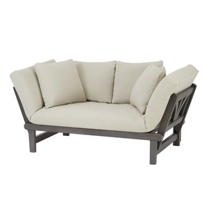 Better Homes & Gardens Delahey Folding Wood Outdoor Sofa - Gray!**New in box**