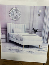 Eriksay Low Profile Upholstered Platform Bed with Wingback Headboard