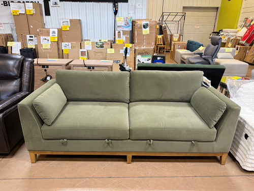 Thomasville Mokena Fabric Stationary Sofa with Storage! (NEW & ASSEMBLED)