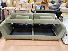 Thomasville Mokena Fabric Stationary Sofa with Storage! (NEW & ASSEMBLED)