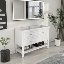 48'' Double Bathroom Vanity Base Only, Sink not Included! (NEW - BASE ONLY - NO SINK)