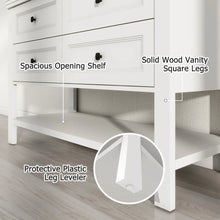 48'' Double Bathroom Vanity Base Only, Sink not Included! (NEW - BASE ONLY - NO SINK)