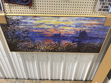 Sunset On The Seine " by Claude Monet, 50”W x 20”H x 1.5”D! (NEW)