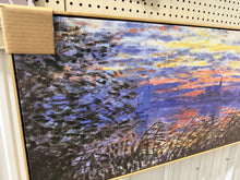 Sunset On The Seine " by Claude Monet, 50”W x 20”H x 1.5”D! (NEW)