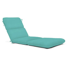 Sunbrella Solid Outdoor Chaise Cushion 74 x 22 in. - Canvas Aruba, Blue! (One Cushion Only)