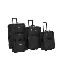 Rockland Luggage Journey 4 Piece Softside Expandable Luggage Set F32- NEW!!!