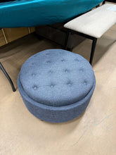 25'' Upholstered Round Storage Ottoman with Tufted Cushion